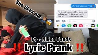 LYRIC PRANK ON BESTFRIEND’S GIRLFRIEND ‼️|| *SHE LIKES ME ????*