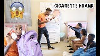 FOUND CIGARETTES IN LIL SISTER BACKPACK PRANK!!