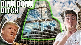 DING DONG DITCH AT THE TRUMP HOTEL PRANK!! (*HIGH SECURITY*)