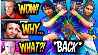 STREAMERS REACT TO *SWEATY* "SOCCER" SKINS *BACK* IN FORTNITE! *RARE* Fortnite FUNNY & EPIC Moments