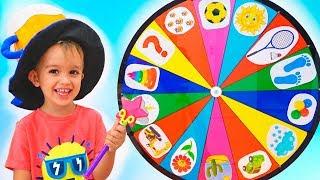 Funny kids Pretend play with Magic wheel Video for children from Vlad and Nikita