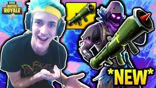 NINJA LOVES THE *NEW* GUIDED MISSILE LAUNCHER! Fortnite SAVAGE & FUNNY Moments