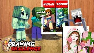 MONSTER SCHOOL : FUNNY DRAWING CHALLENGE - BEST MINECRAFT ANIMATION