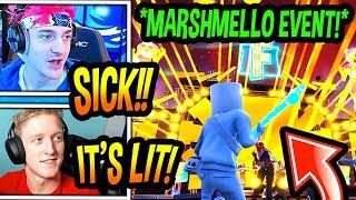 STREAMERS REACT TO *NEW* "MARSHMELLO CONCERT!" *LIVE EVENT* Fortnite EPIC & FUNNY Moments