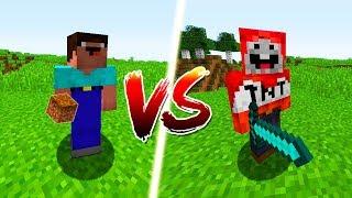 MINECRAFT - NOOB VS TNT PRO | MINECRAFT TNT BATTLE AND GRIEF PRANK in REAL LIFE