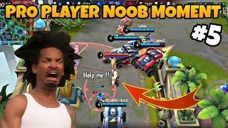 PRO PLAYER NOOB MOMENTS COMPILATION PART 5 | MOBILE LEGEND FUNNY INDONESIA | WTF MOMENTS