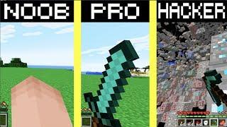 Minecraft Noob vs. Pro vs. Hacker challenge - funny Minecraft Battle