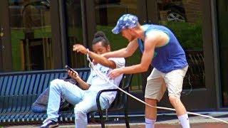 Handcuffing People Prank