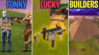 Noob BEGS for Mercy! FUNNY vs LUCKY vs BUILDERS! - Fortnite Battle Royale Funny Moments