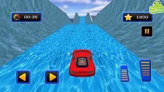 Water Slide Sports Cars Extreme Stunts - Android Gameplay