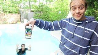 Mom's iPhone In The Swimming POOL Prank!