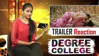 Degree College Movie Trailer Reaction | Latest Telugu Movie Trailers 2019 | Varun | Divya Rao