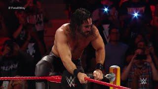 Seth Rollins Frogplashed Bray Wyatt through a table: WWE Extreme Rules 2017