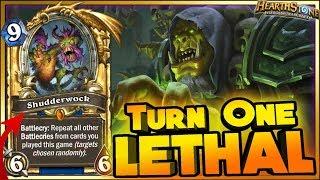 TURN ONE LETHAL!! WTF Moments - Hearthstone Daily Funny Rng Moments