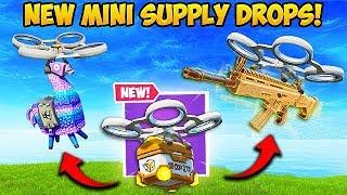 *NEW* MINI SUPPLY DROPS ARE EPIC! - Fortnite Funny Fails and WTF Moments! #565