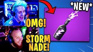 Streamers React to *NEW* Storm Flip Item/Grenade! | Fortnite Highlights & Funny Moments