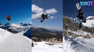【Trend front】 hit the slopes Extreme sports skiing, super handsome ability