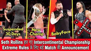 Dolph Ziggler New Champion | Title Match Added For Extreme Rules 2018 | Kevin Owens Face Turn | RAW