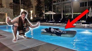 WAKE UP IN A POOL PRANK ON JAKE DUFNER ( FREAK OUT)