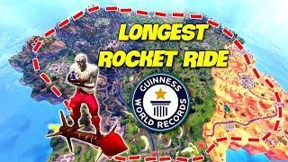 *WORLD RECORD* LONGEST ROCKET RIDE | Fortnite Twitch Funny Moments #144
