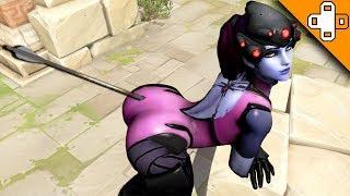 WIDOW GETS SHOT IN THE BUTT! Overwatch Funny & Epic Moments 512