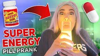 SUPER ENERGY PILL PRANK ON SISTER!!! (GONE WILD)