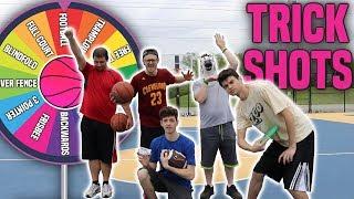 THE ULTIMATE BASKETBALL TRICKSHOT COMPETITION!! EXTREME BASKETBALL ROULETTE!!