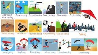 Extreme Sports Vocabulary in English | List of Extreme Sports