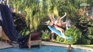 Swimming Pool Tricks, Flips and High Dives! | People Are Awesome