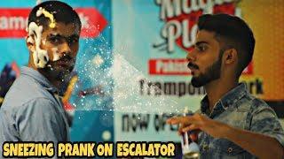 Sneezing Prank On Escalator | Weird Sneezing | Amanah Mall | Prank In Pakistan