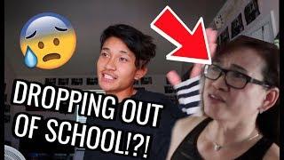 DROPPING OUT OF SCHOOL PRANK ON MY MOM! (INTENSE)