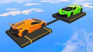 EXTREME MILE HIGH SUPERCAR WRESTLING! - GTA 5 Funny Moments