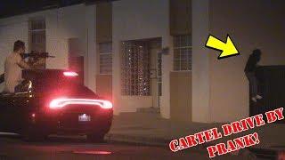 DRUG CARTEL Drive By Prank in the HOOD GONE WRONG!!