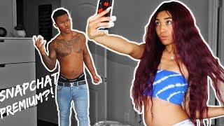 I HAVE A SNAPCHAT PREMIUM PRANK ON BOYFRIEND GOES TERRIBLY WRONG...