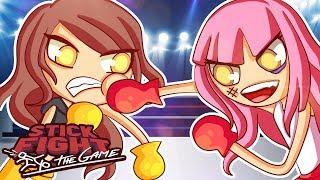 Stick Fight - SHE PUNCHED ME IN THE FACE!! (Funny Moments)