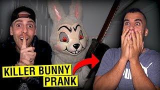 KILLER BUNNY SCARE PRANK GONE WRONG!! *WENT WAY TOO FAR*