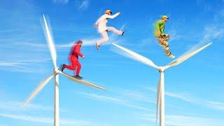 EXTREME WINDMILL JUMPING CHALLENGE! (GTA 5 Funny Moments)