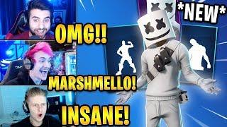 Streamers React to *NEW* Marshmello Skin! *EPIC* | Fortnite Highlights & Funny Moments