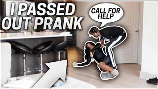 I PASSED OUT PRANK ON BOYFRIEND!!! (He Freaked Out)