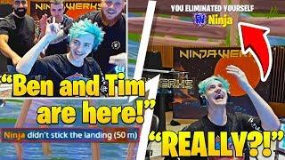 NINJA Gets TROLLED by DrLupo and TimTheTatman IN REAL LIFE! - Fortnite FUNNY Moments