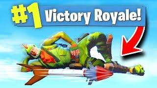 Fortnite GUIDED MISSILE RIDING Funny Moments!