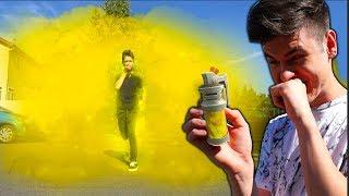 REAL LIFE FORTNITE *STINK BOMB* PRANK ON MY LITTLE BROTHER... FORTNITE IN REAL LIFE PRANK