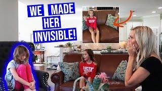 Invisible Kid Prank! She thought she was INVISIBLE!