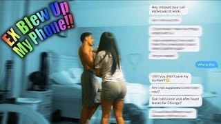 Ex Blowing Up My Phone Prank On Girlfriend *Gone Way Too Far*