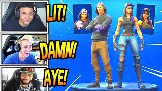 STREAMERS REACT TO *NEW* "FORTUNE" &"MONIKER" SKINS! *RARE* Fortnite FUNNY Moments