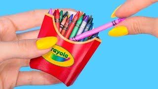 10 DIY Making Miniature School Supplies Out Of Candy