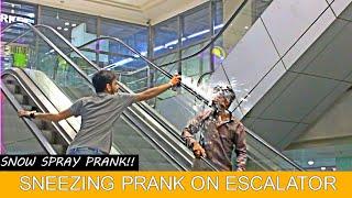 SNEEZING PRANK ON ESCALATOR PRANK!! | Funny Sneezing | Amanah Mall | Prank In Pakistan