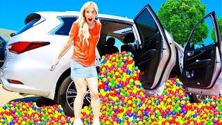 Ball Pit PRANK in the BRATAYLEY Car on the set of Chicken Girls! (Pranking the Leblanc Family)