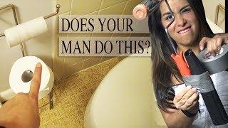 Toilet Paper Blaster Prank - How To Get Him To Replace The Toilet Paper