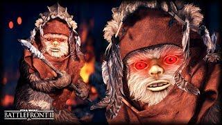 Star Wars Battlefront 2 EVIL EWOKS - Funny Gameplay Moments (SCARIEST GAME EVER!)